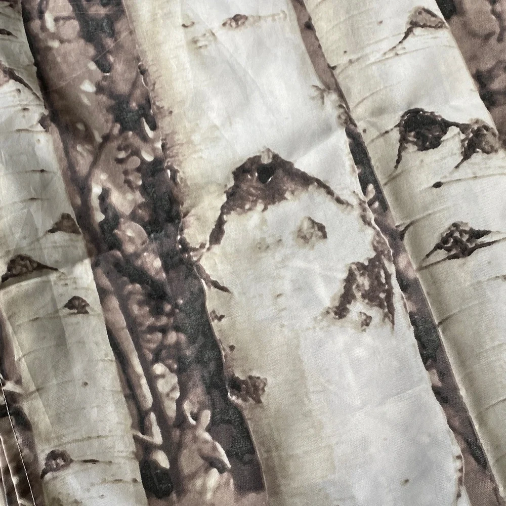 Birch tree nature shower curtain or wall tapestry